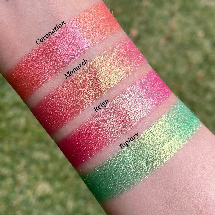 Coronation Vibrant Multichrome Eyeshadow Palette - Long Lasting Highly Pigmented Makeup for Party, Halloween & Special Occasions