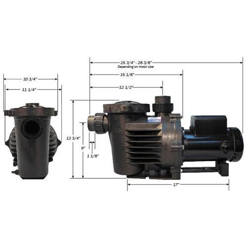 PerformancePro 1/4 HP Artesian2 Low RPM Water Pump 4,680 GPH - High Efficiency Submersible Pump for Ponds, Fountains & Hydroponics