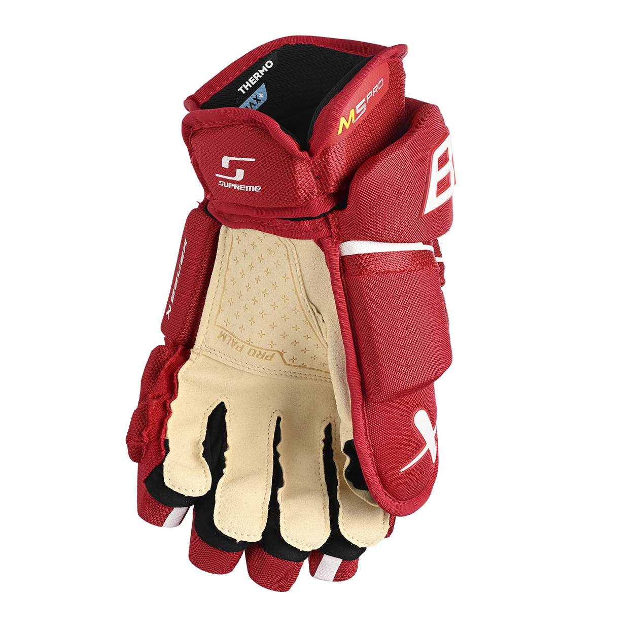 Bauer Supreme M5PRO Intermediate Hockey Glove - Lightweight & Durable for Youth & Adult Players - Perfect for Ice Hockey Training & Games