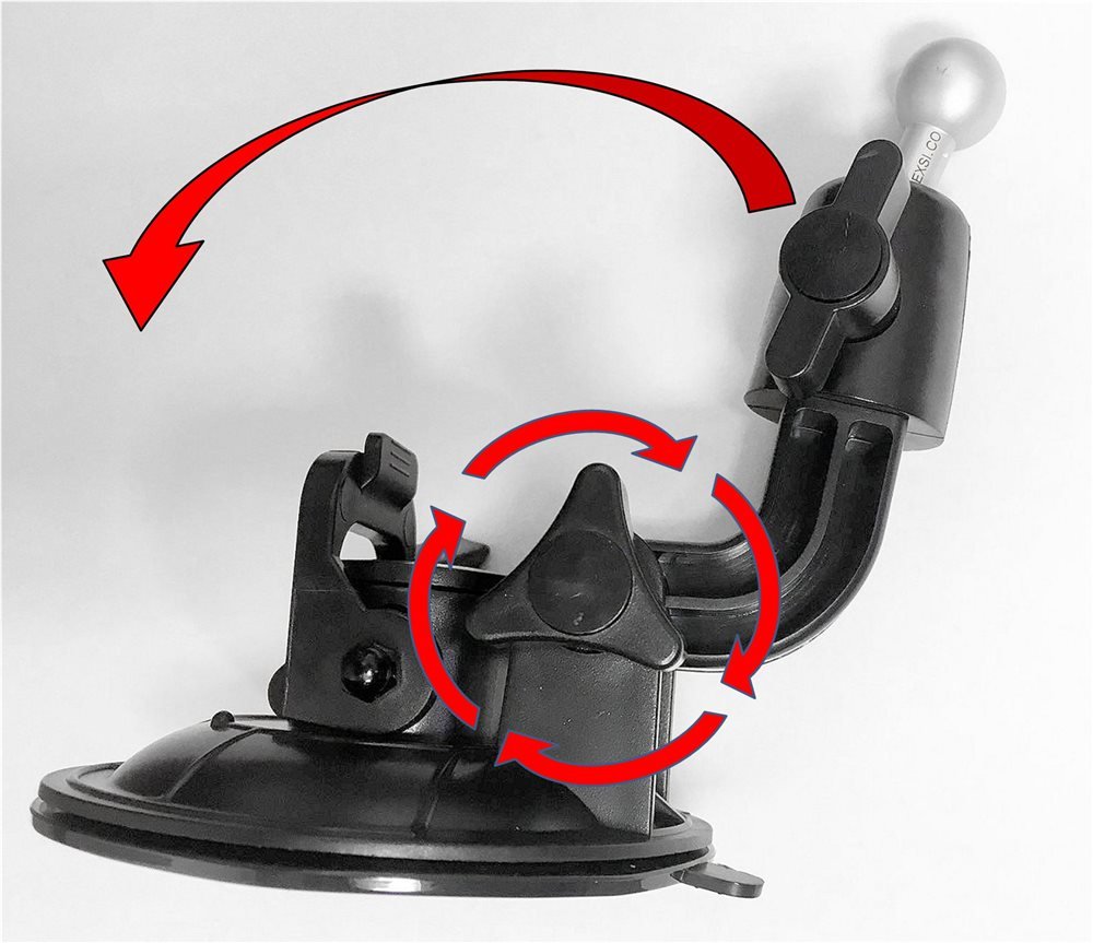 Garmin Alpha & Astro GPS Dog Tracking Collar Suction Cup Mount - Secure Car Windshield Holder for Hands-Free Navigation During Hunting & Outdoor Adventures