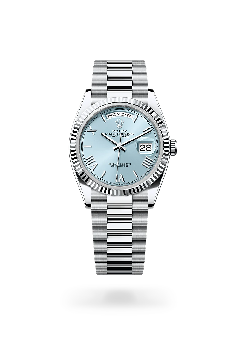 Rolex Day Date 36 Platinum Watch - M128236-0018 | Luxury Men's Timepiece for Business & Formal Occasions