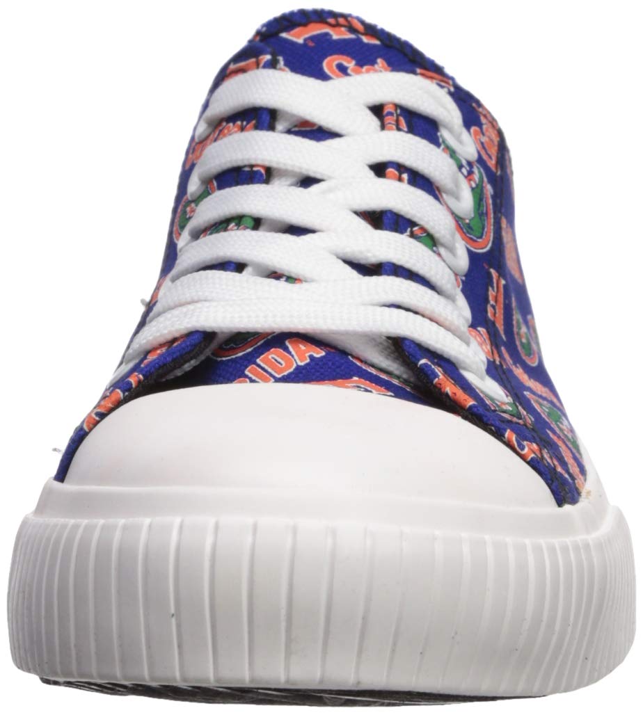 FOCO Women's NCAA Team Logo Low Top Canvas Sneakers - Comfortable Casual Shoes for College Fans | Perfect for Game Day, Campus Wear & Everyday Fashion