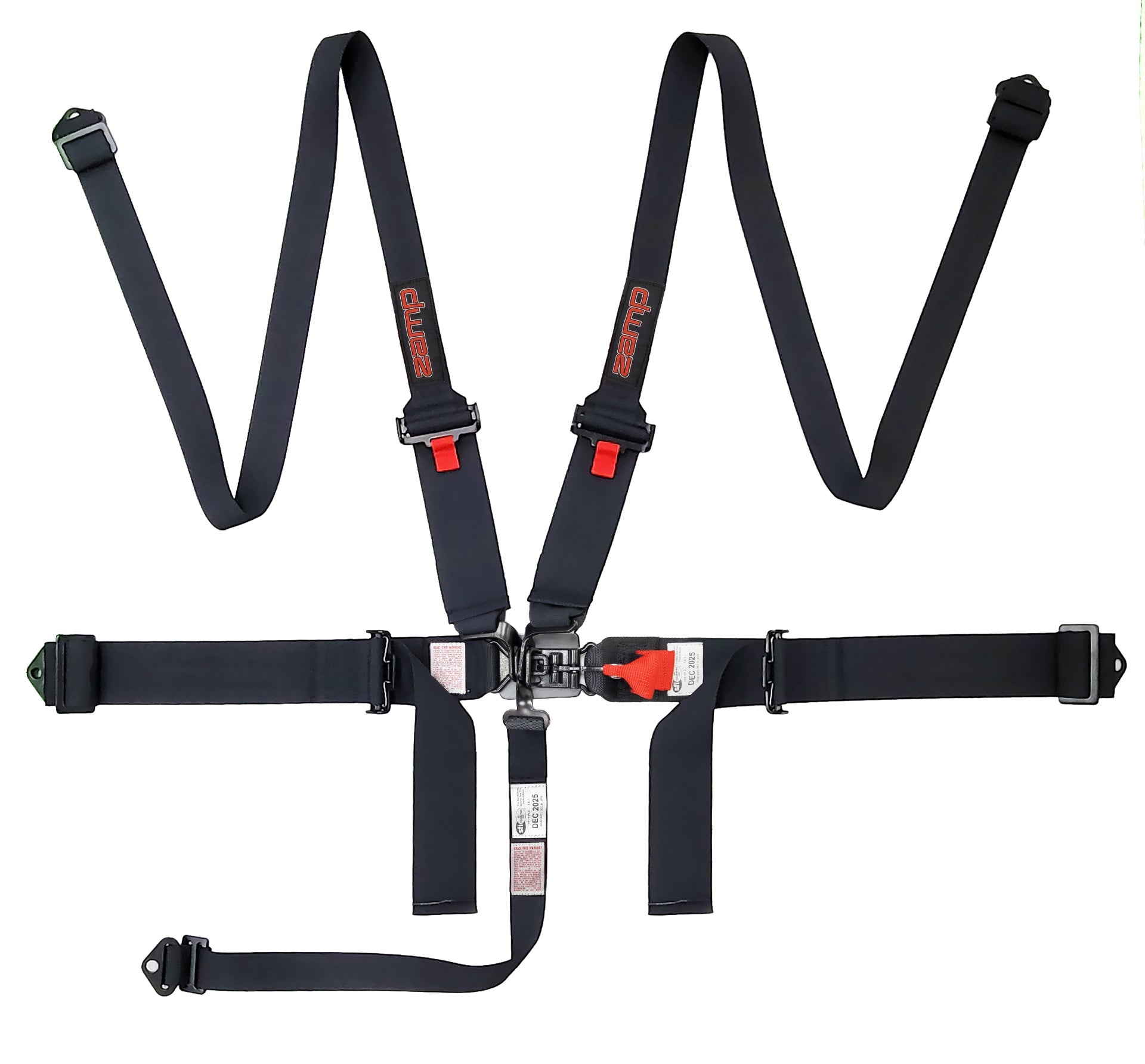 Zamp 5-Point Racing Harness with 3/2 Pull Up/Pull Down - SFI 16.1 Certified for Motorsports & Track Safety | Perfect for Racing, Drifting & High-Performance Driving