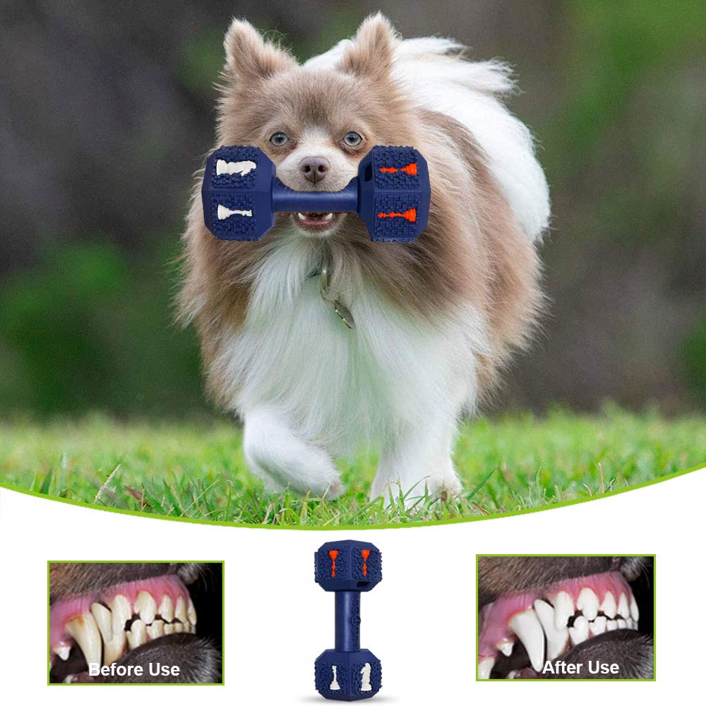 **Upgrade Mango Dumbbell Dog Toys for Aggressive Chewers – Durable Natural Rubber Chew Toy for Large & Medium Dogs – Interactive Dog Toy for Boredom Relief & Mental Stimulation – Perfect for Playtime, Training & Teething Relief**