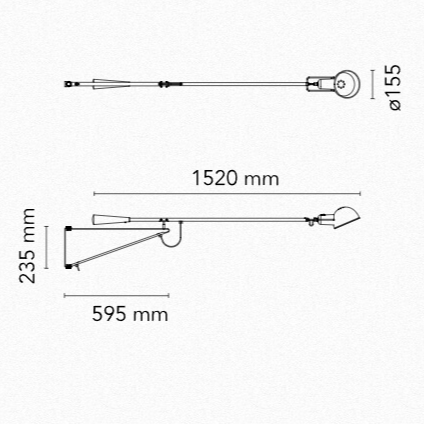 265 Small Chromatica Wall Lamp - Modern LED Sconce for Bedroom, Living Room & Hallway - Dimmable Energy-Saving Light Fixture for Home Decor