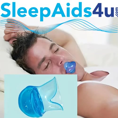 Anti-Snoring Mouthpiece for Teeth Grinding & Sleep Apnea Relief - Tongue Retainer Snore Stopper, Dentist-Recommended Night Guard (NHS/ENT Approved) - Perfect for Travel & CPAP Alternative