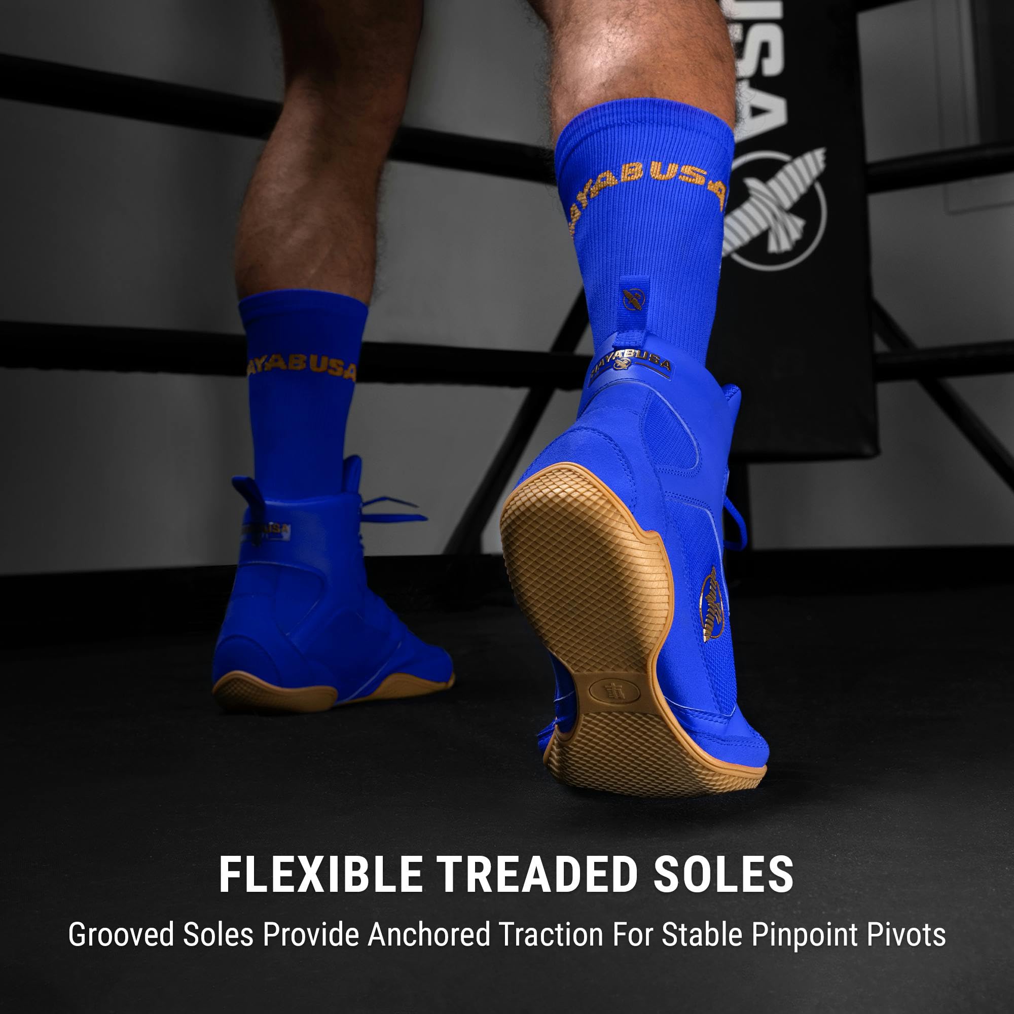 Hayabusa Pro Boxing Shoes for Men & Women - Lightweight & Breathable Training Footwear for Boxing, MMA & Kickboxing - Perfect for Gym, Sparring & Competition