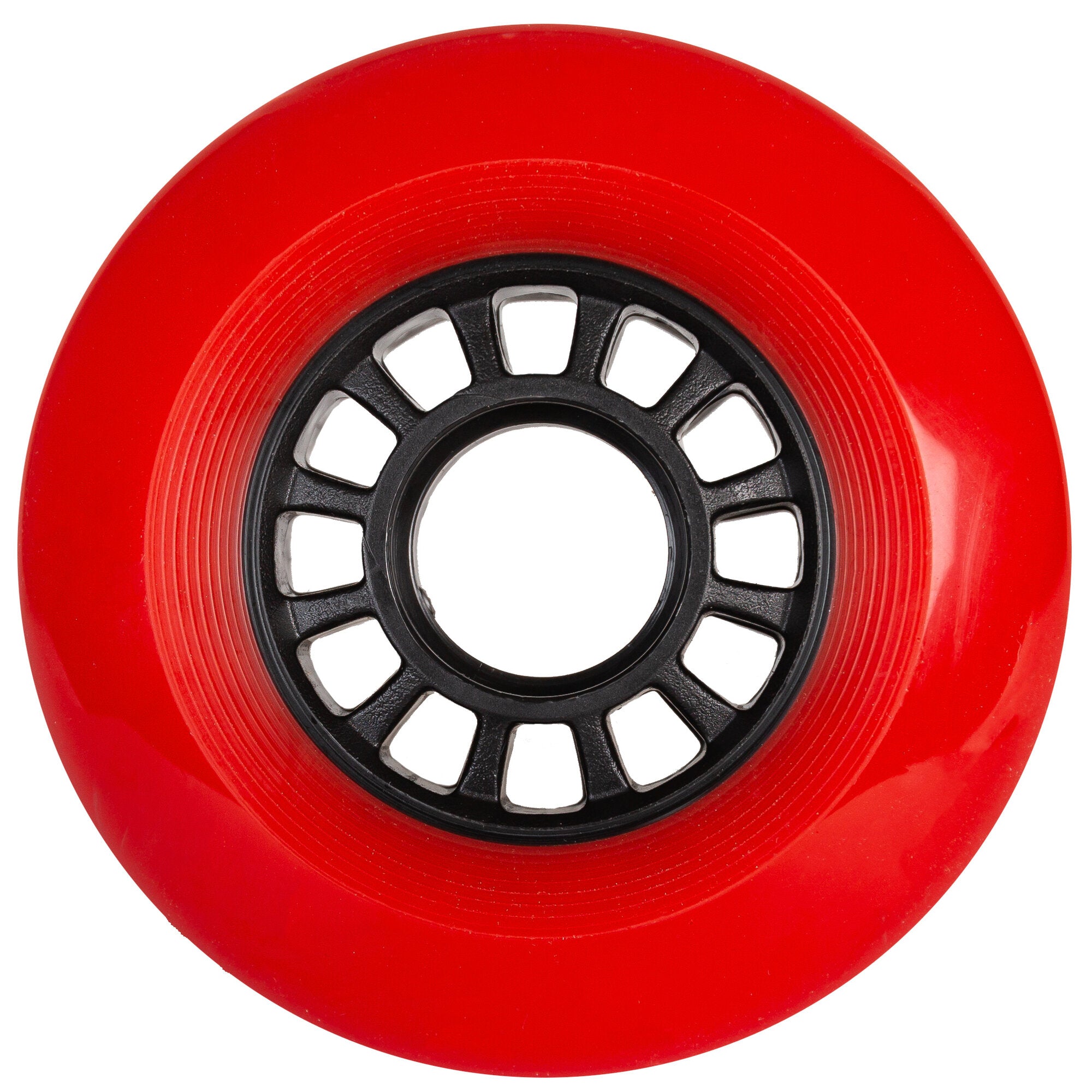 Hurricane 80/85A Red Skateboard Wheels - 4 Pack Set for Street & Park Skating - High Performance Urethane Wheels for Smooth Ride & Tricks