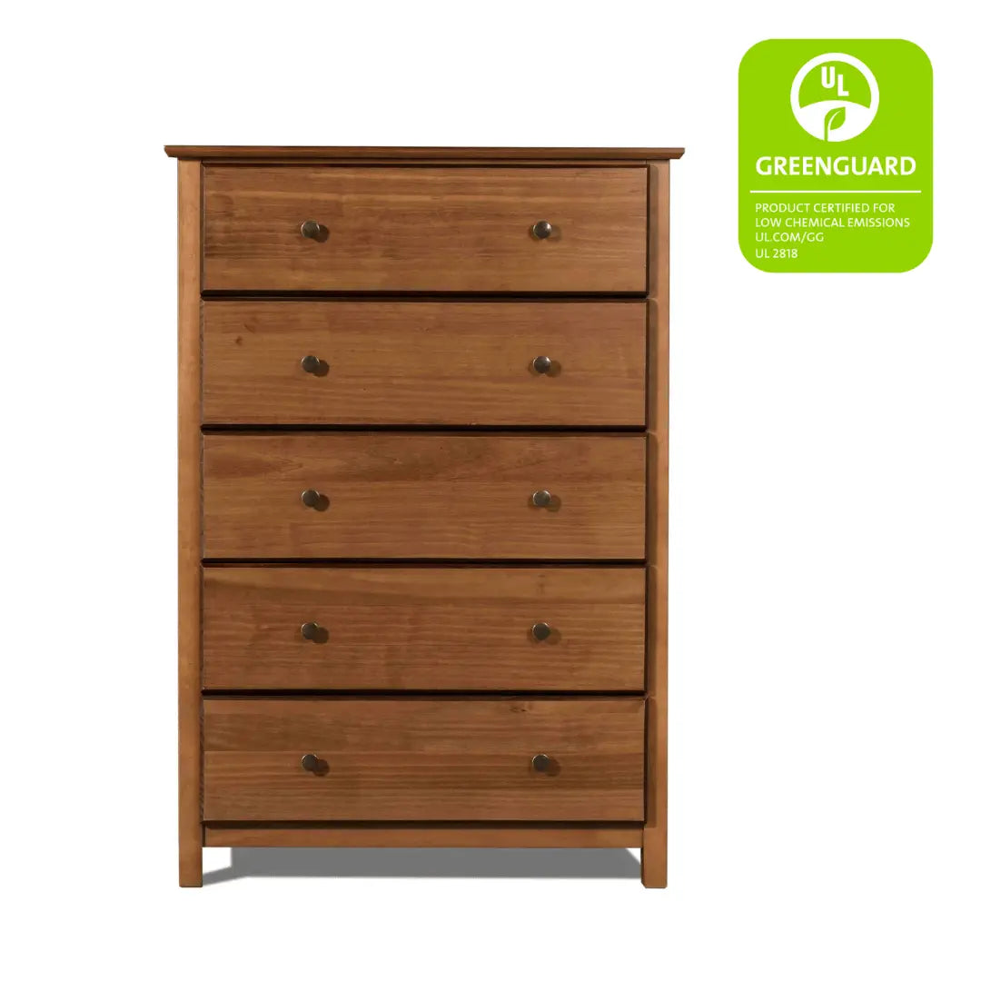 5-Drawer Wooden Shaker Dresser - Stylish and Functional Storage for Bedroom, Living Room, or Office Organization