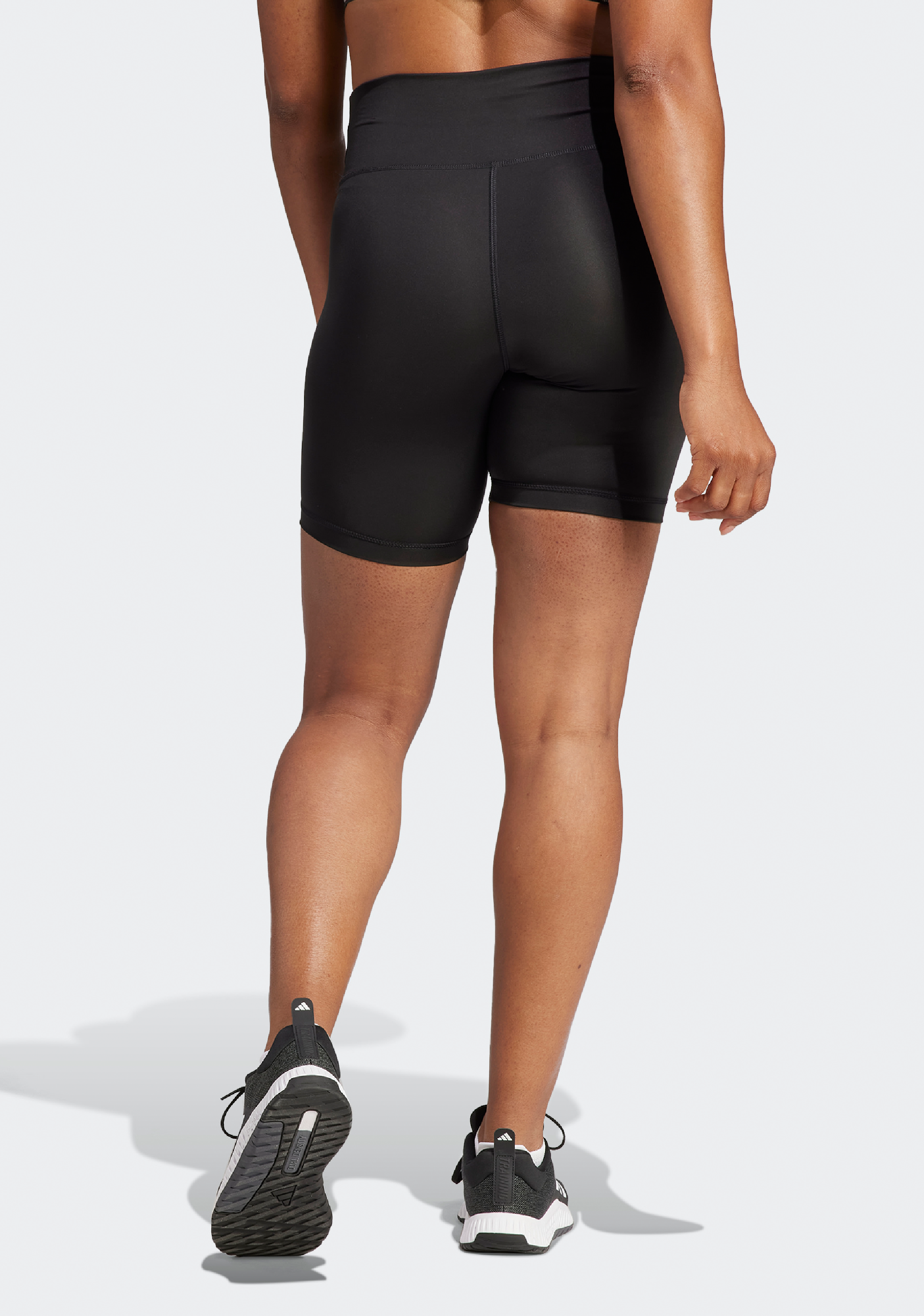 Adidas Women's 7 Inch Running Shorts with Built-in Liner - Black Athletic Compression Tights for Yoga, Gym Workouts & Casual Wear