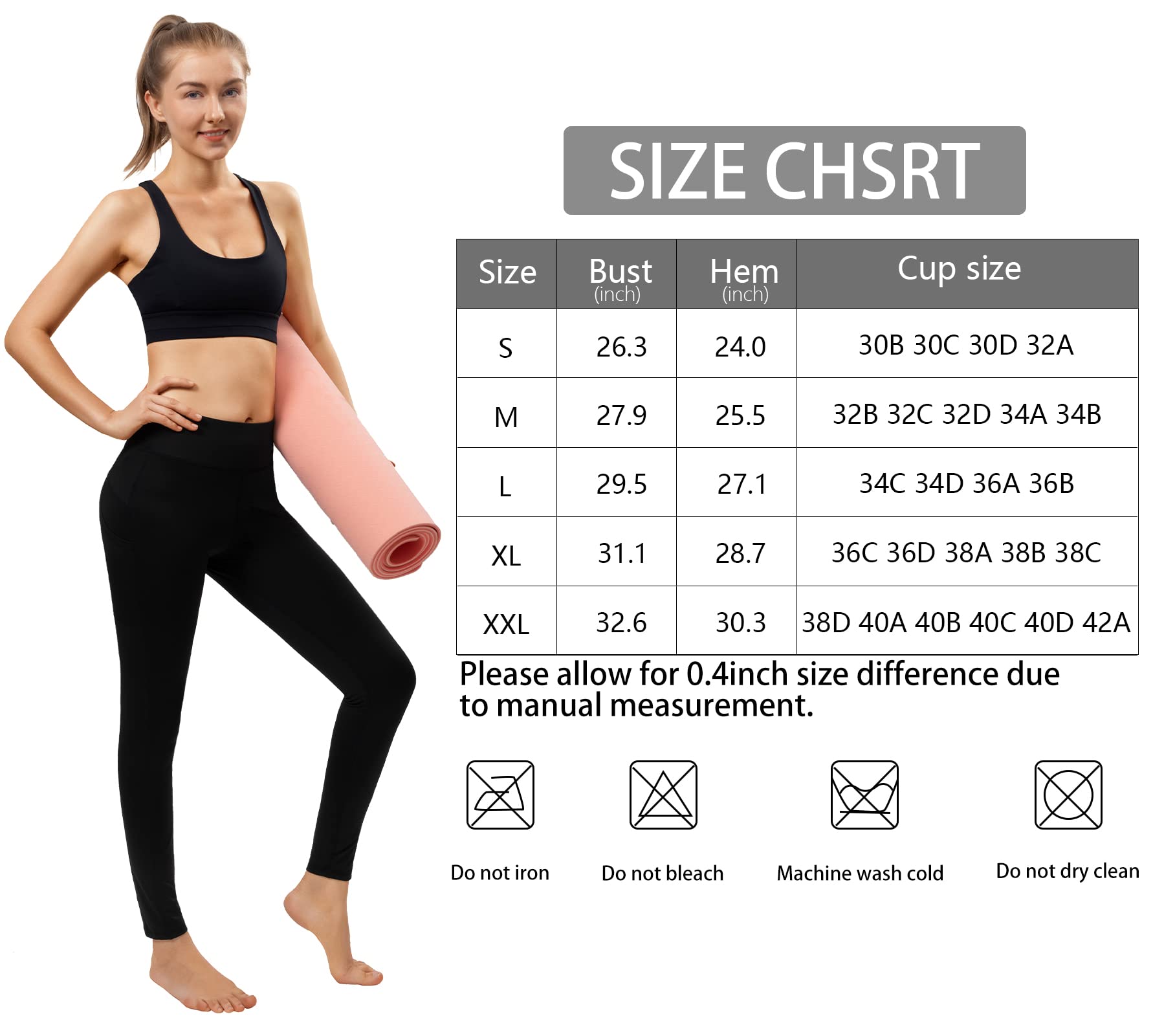 Habibee Women's Medium Support Sports Bra - Racerback Workout & Yoga Bra with Removable Padding - Gym Activewear for Running, Fitness & Daily Wear