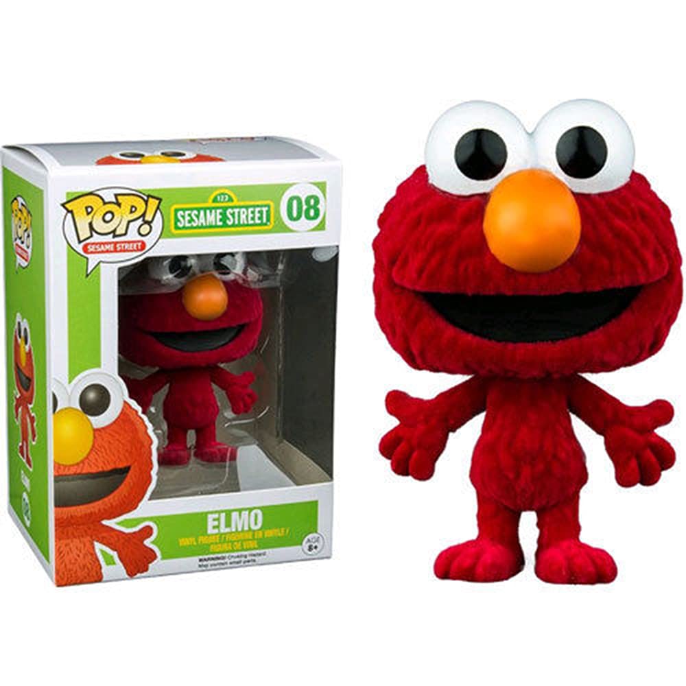 Funko Pop Sesame Street Elmo Exclusive Flocked Vinyl Figure - Limited Edition Collectible Toy for Kids & Adults - Perfect for Disney Fans, Birthday Gifts & Home Decor