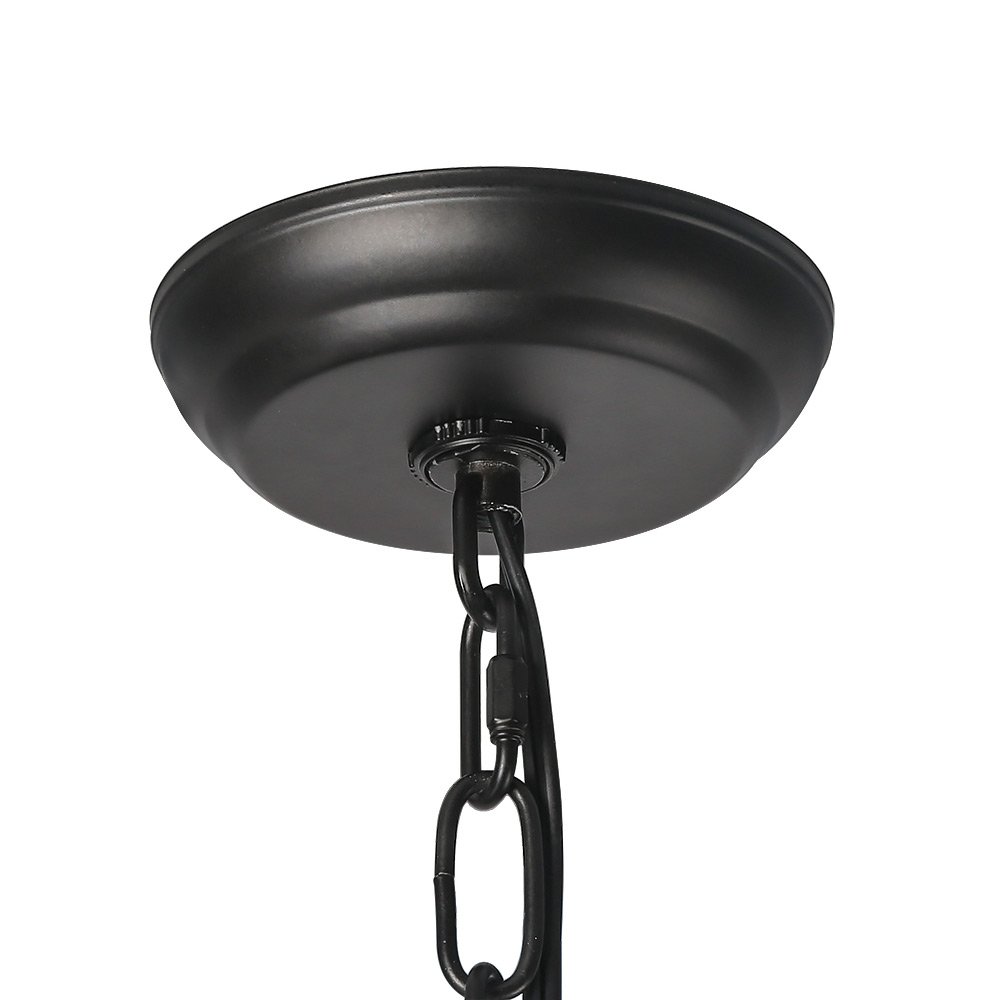 LALUZ Black Chandelier - 2-Tier 9-Candle French Country Farmhouse Lighting Fixture for Dining Room, Living Room, Bedroom & Entryway | Rustic Home Decor & Wedding Centerpiece