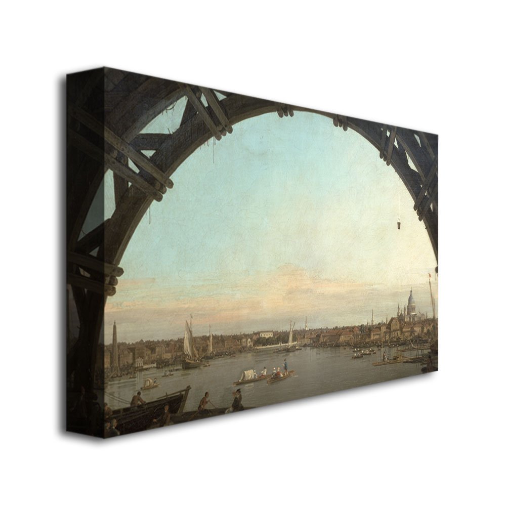 Trademark ART London Westminster Arch Canvas Wall Art by Canatello - 30x47 Inches - Perfect for Living Room, Office & Home Decor