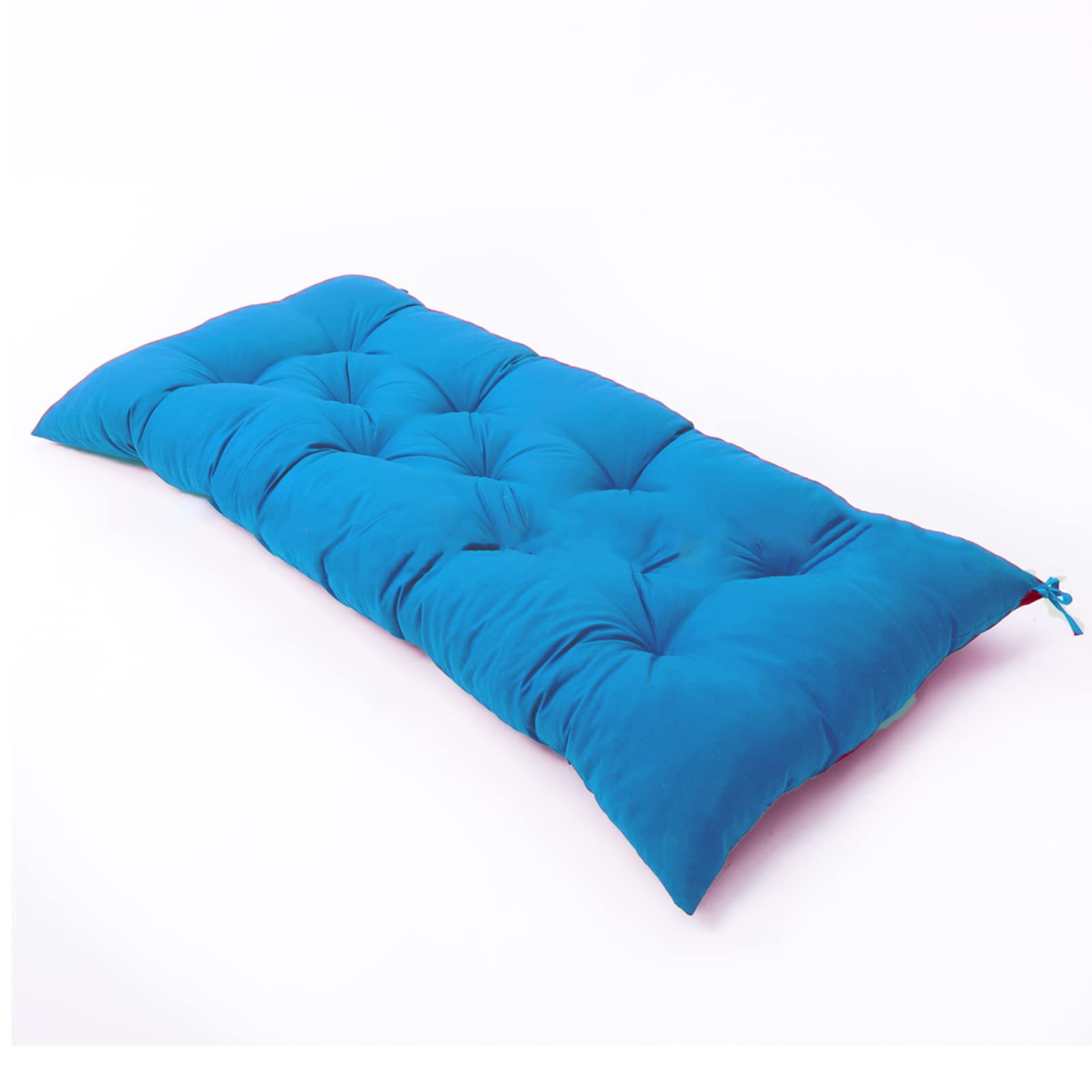 Waterproof Outdoor Bench Cushion 120x50cm - Thickened Patio Seat Pad for Garden, Rocking Chairs & Loungers - Light Blue (Ideal for Backyard, Deck & Poolside Relaxation)