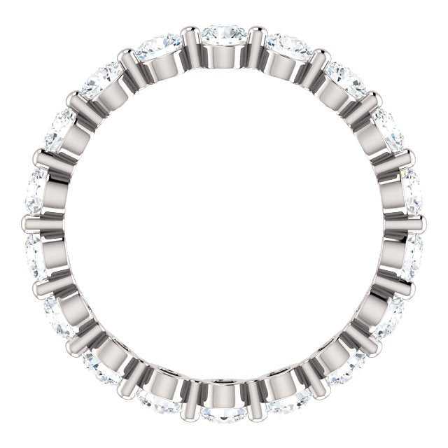 14Kt Gold 1.5 CTW Floating Diamond Eternity Band Ring for Women - Perfect for Weddings, Anniversaries & Special Occasions