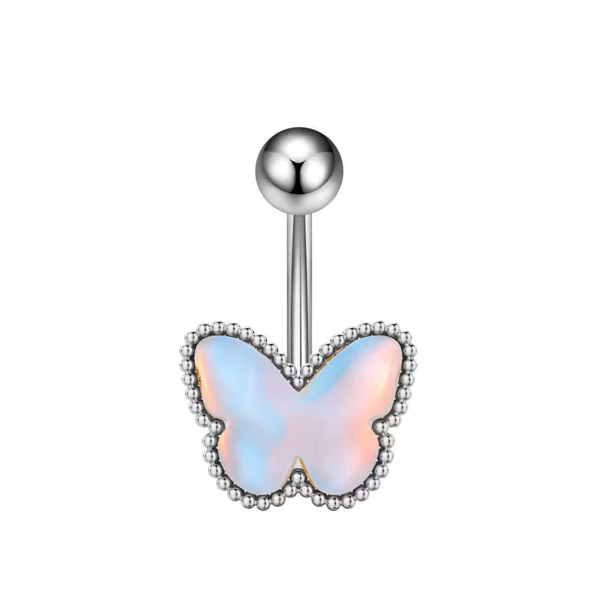 Glow in the Dark Belly Button Rings - Moon Star Design | Body Jewelry for Women | Perfect for Night Parties, Raves & Unique Fashion Looks
