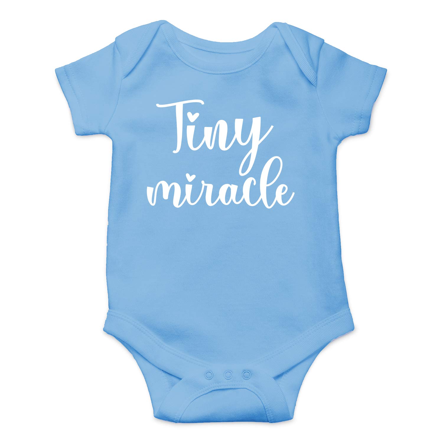 Tiny Miracle Funny Baby Bodysuit - Cute Newborn Clothes for Boys & Girls | Perfect for Photos, Gifts & Everyday Outfits
