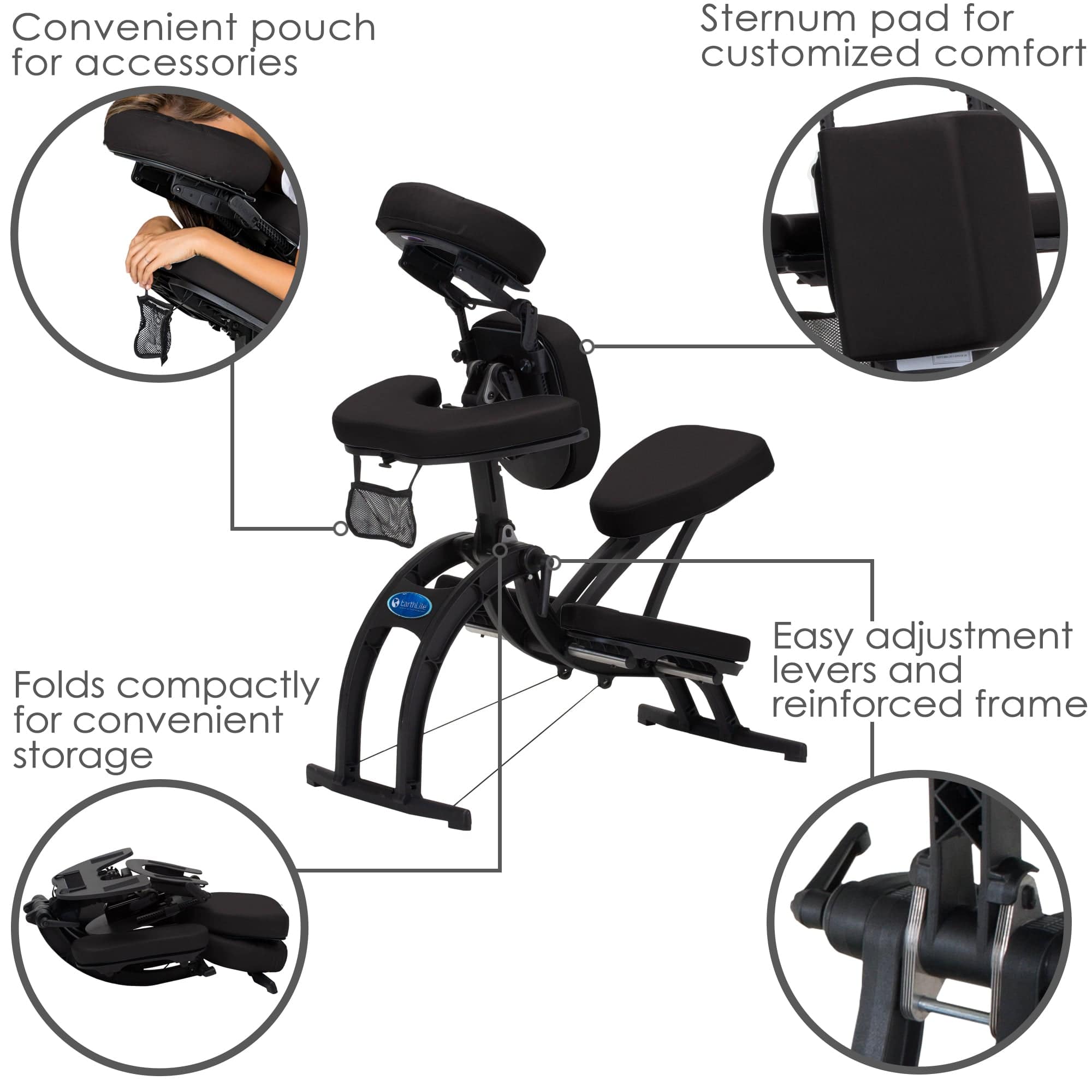 Avila II Professional Tattoo Chair - Adjustable Hydraulic Tattoo Artist Stool with Armrest & Headrest - Perfect for Tattoo Studios, Body Art Shops & Piercing Parlors