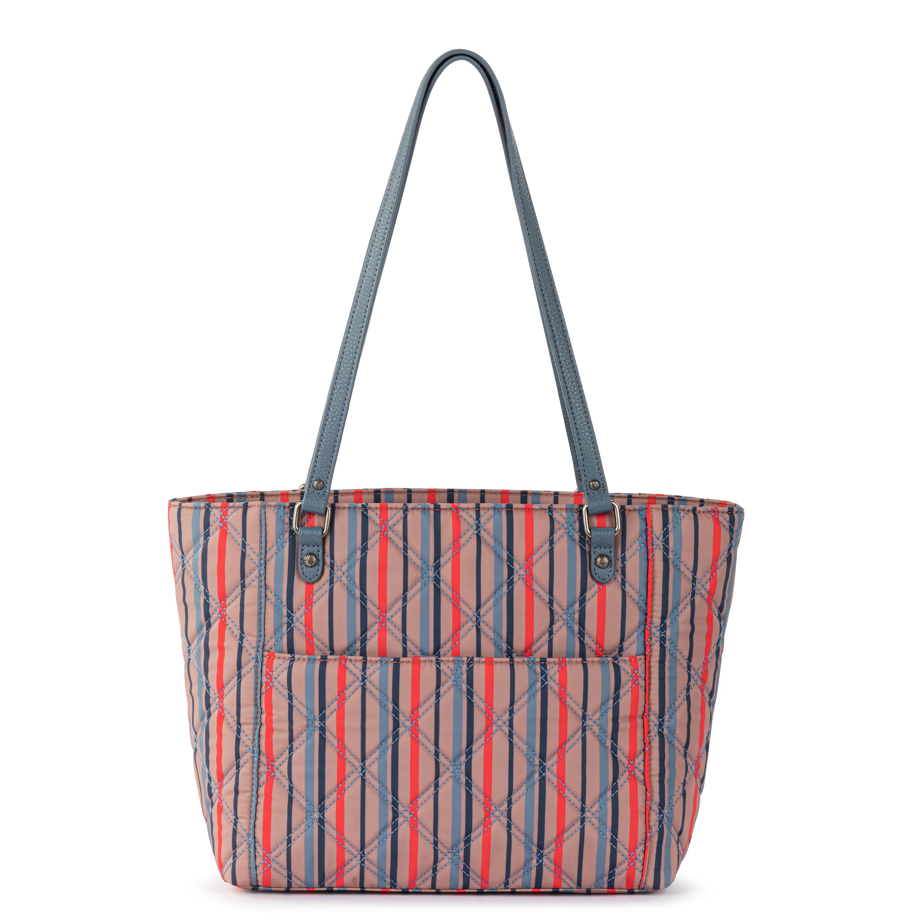 Stylish Metro Tote Bag for Women - Large Durable Canvas Shopping Tote with Long Handles - Perfect for Grocery Shopping, Beach Trips, Work & Travel