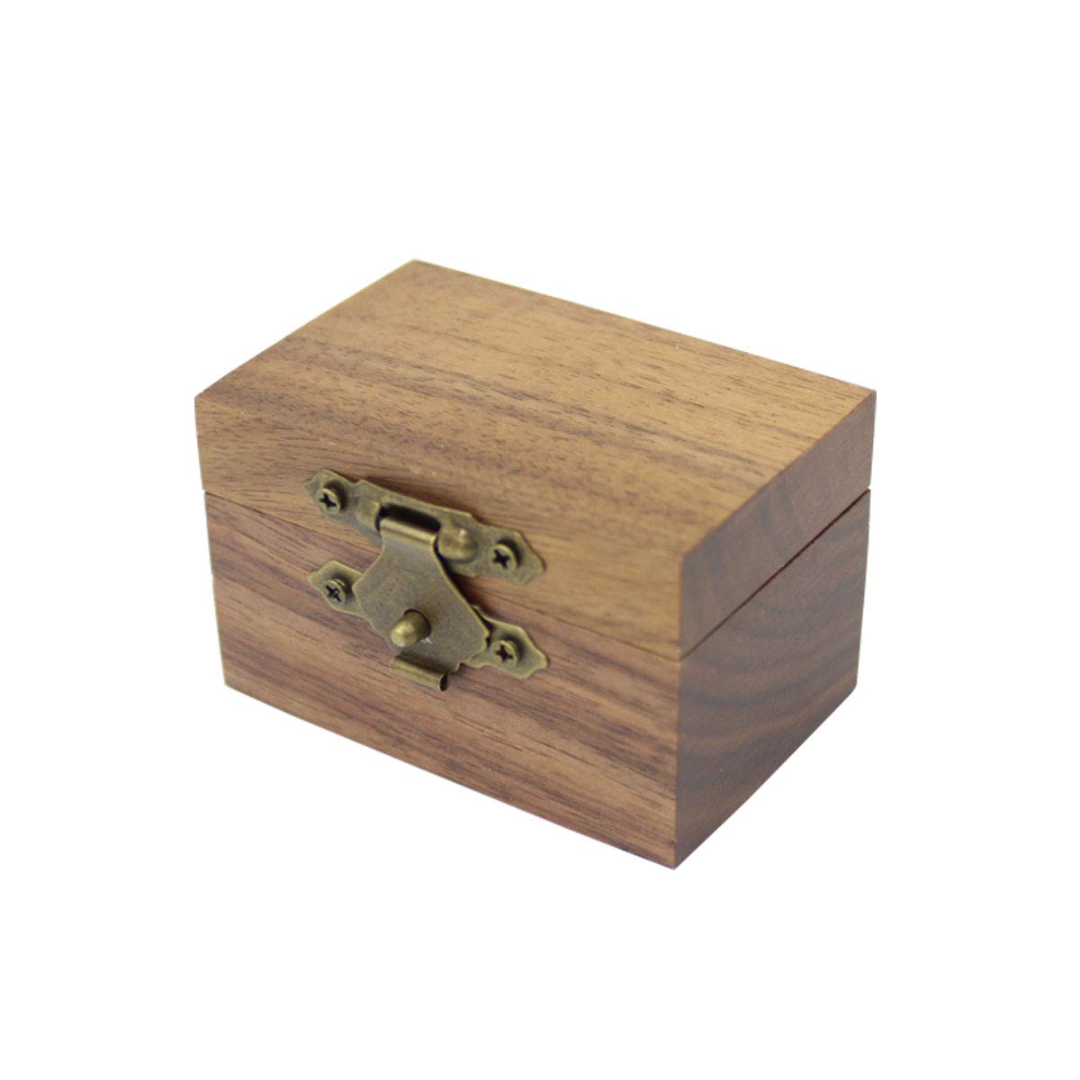 Handcrafted Rustic Walnut Wood Engagement Ring Box - Solid Wood Wedding Proposal Ring Storage Case - Perfect for Proposals, Weddings & Anniversary Gifts