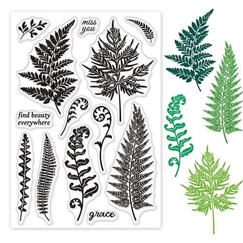 Ferns Leaf Clear Stamp