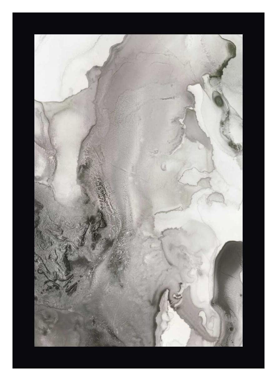 PI Studio Mint Bubbles III Grey Version - 15x20 Inch Framed Canvas Wall Art with Black Frame - Ready to Hang - Perfect for Living Room, Bedroom & Office Decor