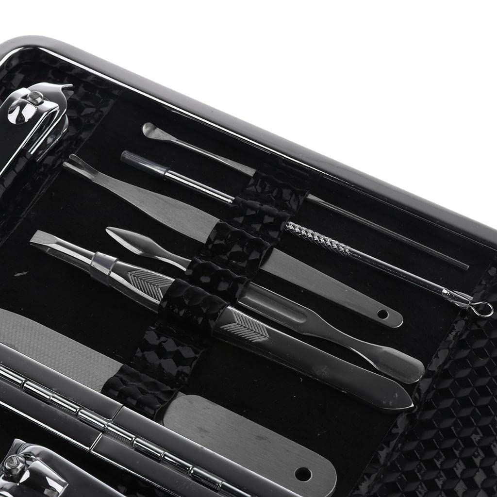 Trendy Retail® 12-Piece Professional Manicure & Pedicure Set - Nail Clippers, Scissors, Grooming Tools & Earpick in Travel Case - Perfect for Home Spa, Salon & Travel Nail Care
