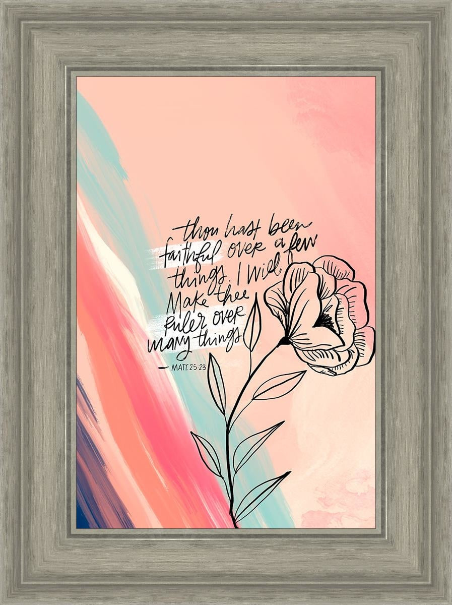 Faithful By Rhonna Farrer - Inspirational Christian Wall Art & Home Decor for Bedroom, Living Room, Office - Perfect for Gifts, Bible Study & Faith-Based Interior Design