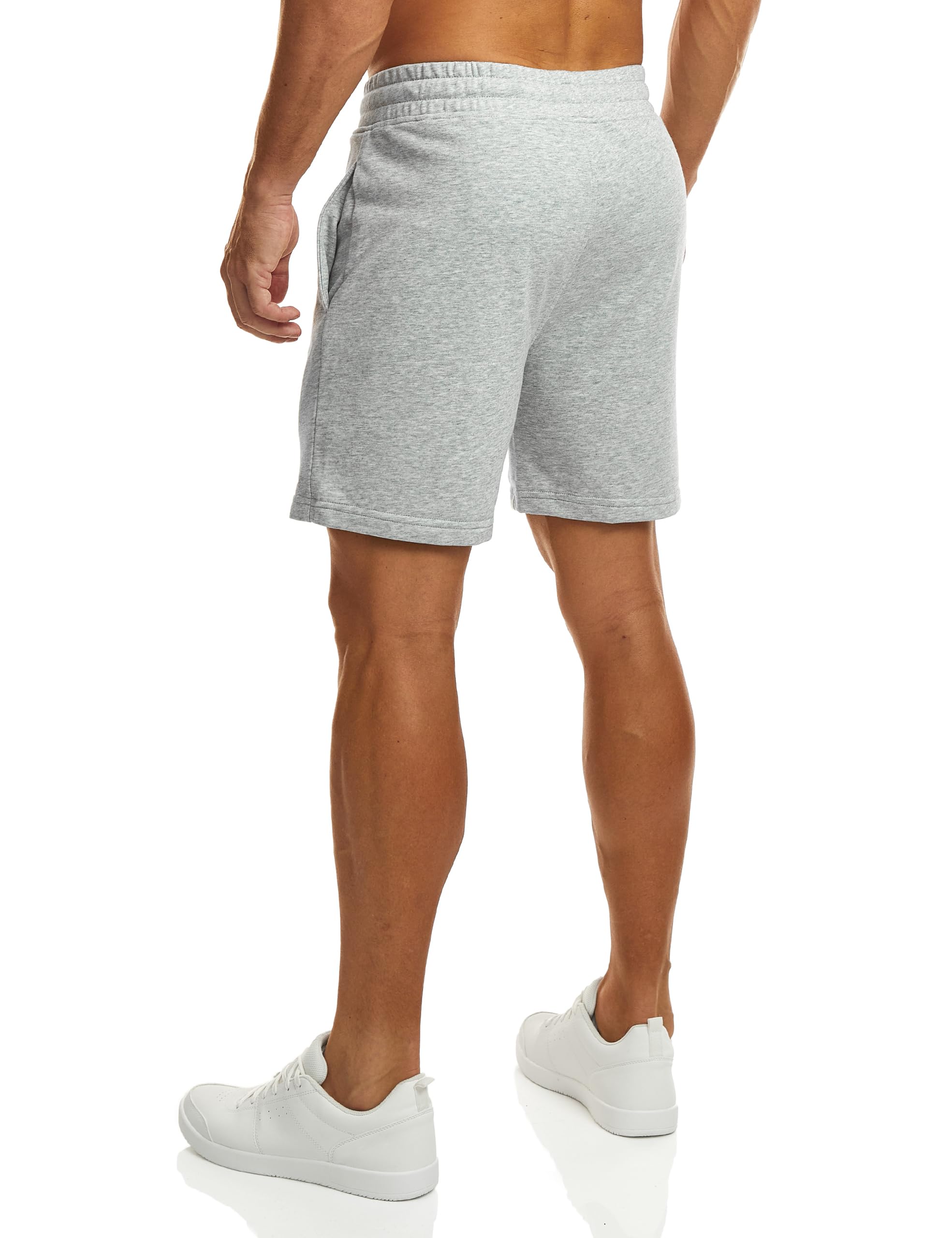 Ouber Men's Cotton Sweat Shorts - Athletic Gym Workout Shorts for Running, Training & Casual Wear - Breathable Comfort Shorts for Sports & Everyday Use