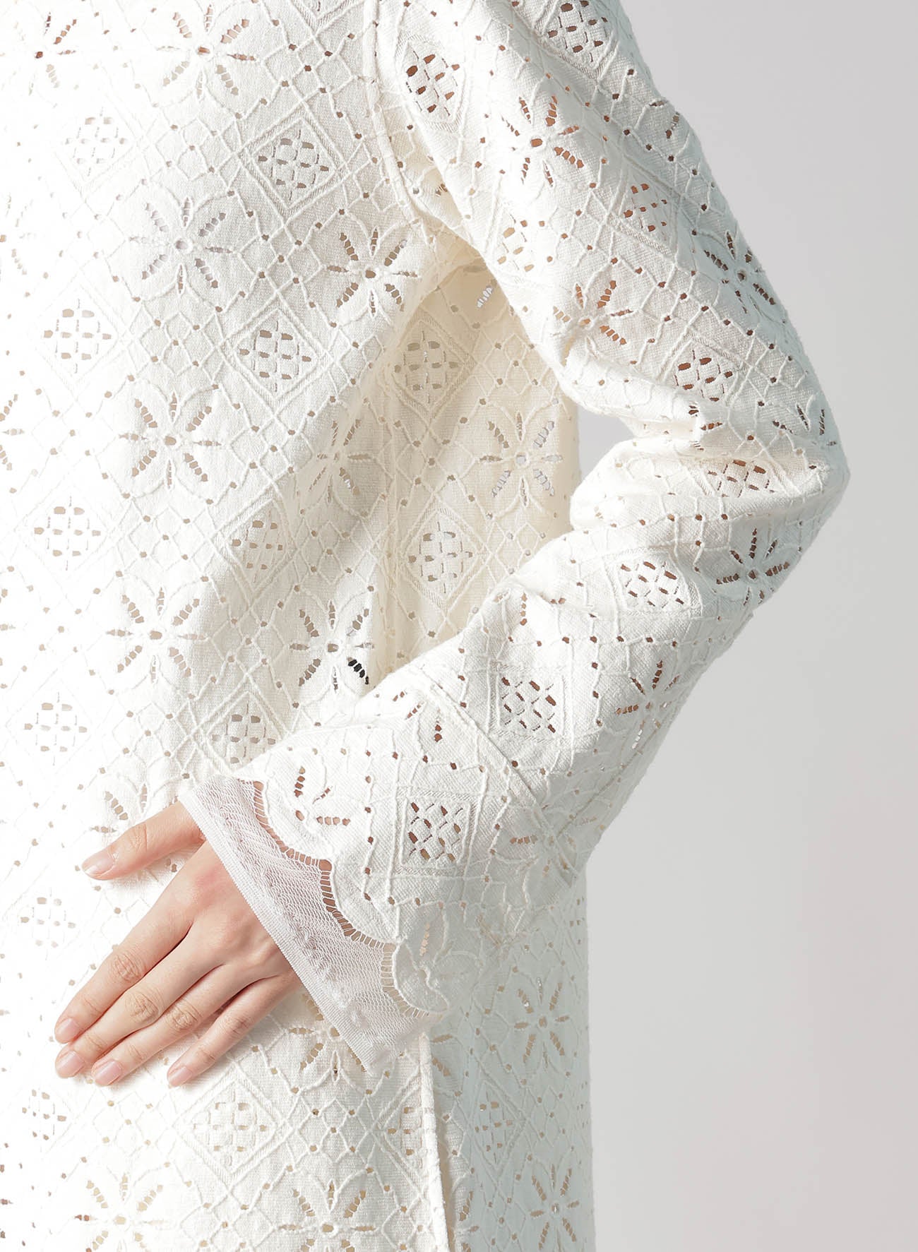 Stylish Cotton Lace Long Shirt for Women - Elegant Boho Blouse with Floral Embroidery - Perfect for Casual Outings, Date Nights & Summer Fashion