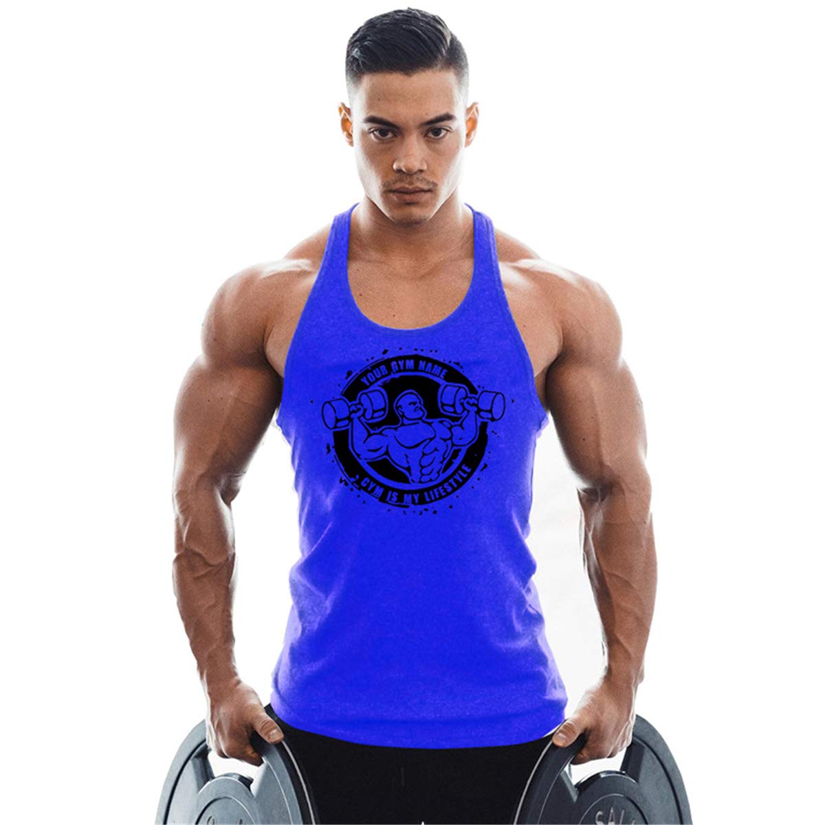 Men's Workout Tank Tops - Breathable Gym Vest for Bodybuilding & Fitness - Muscle Shirts for Training, Running & Sports Activities