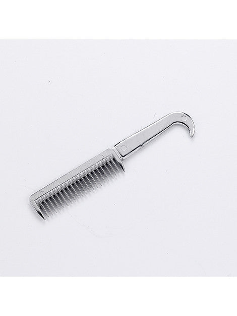 Hoof Pick Pulling Comb for Horses - Stainless Steel Grooming Tool for Hoof Cleaning & Mane Detangling - Perfect for Equestrian Care & Horse Grooming