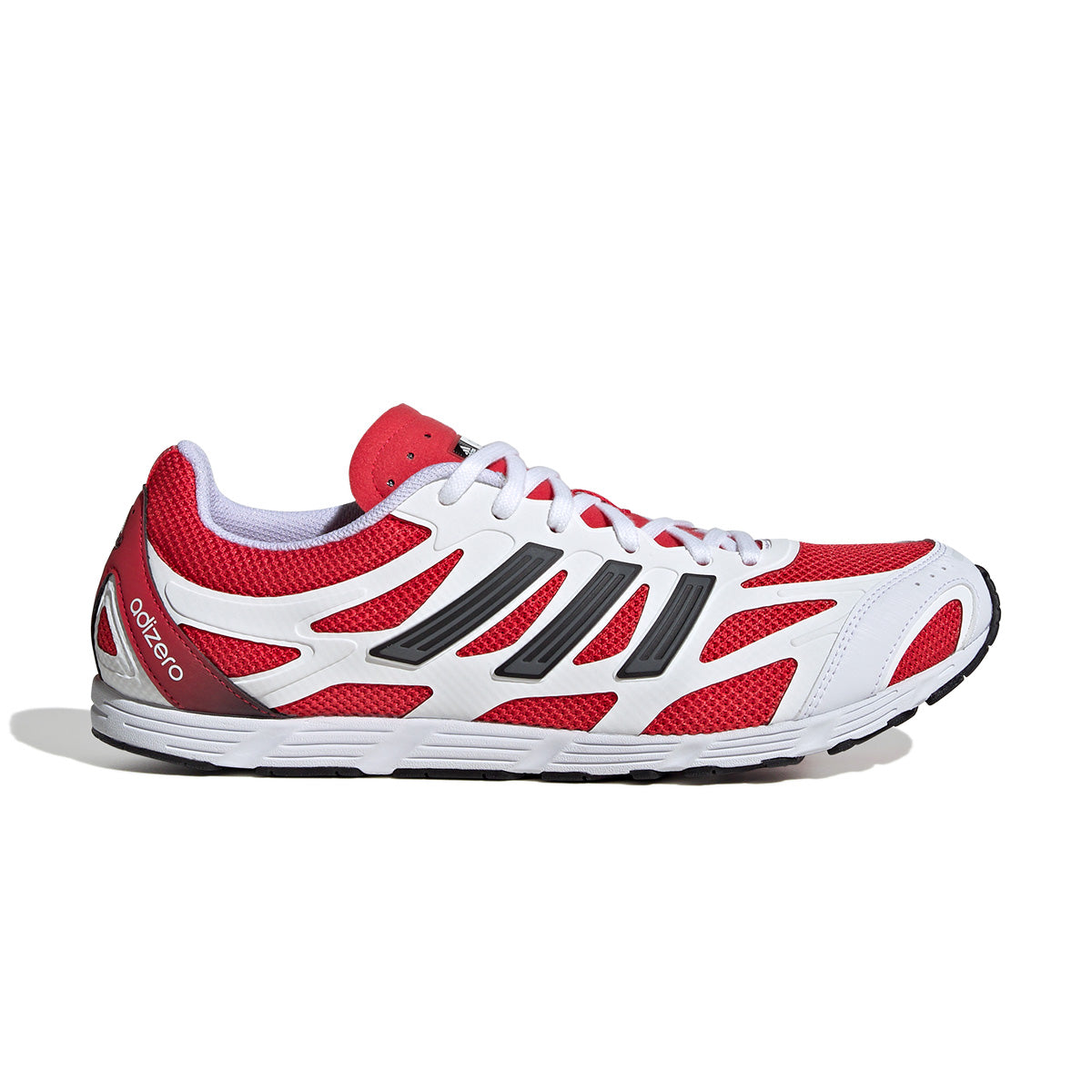Adidas Adizero PR Running Shoes - Cloud White & Pure Ruby Colorway | Lightweight & Breathable for Men & Women | Perfect for Marathon Training & Road Running