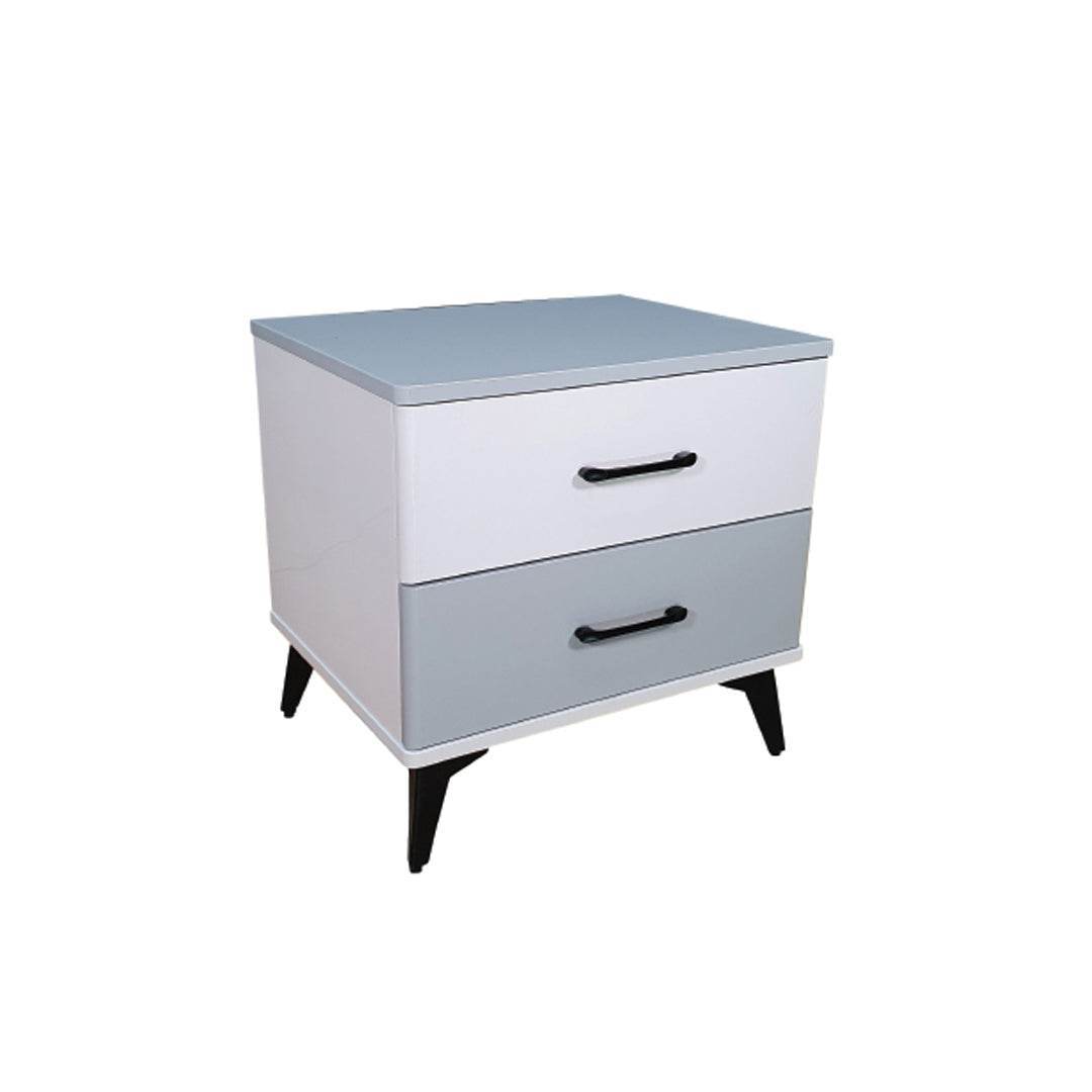 Modern Two-Tone Nightstand with Drawer - Stylish Bedside Table for Bedroom, Living Room & Office - Perfect for Storage & Décor