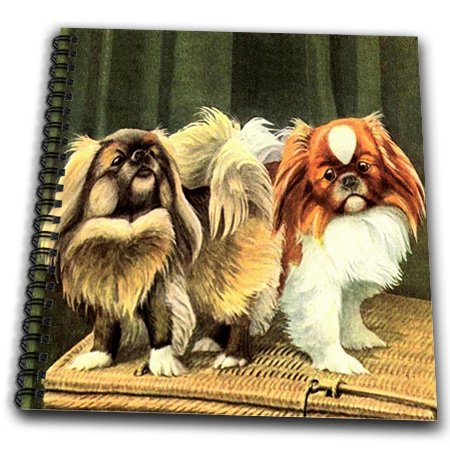 3D Rose Pekingese Dog Drawing Book - 8x8 Inch Sketch Pad for Artists & Pet Lovers - Perfect for Sketching, Doodling & Gift Giving