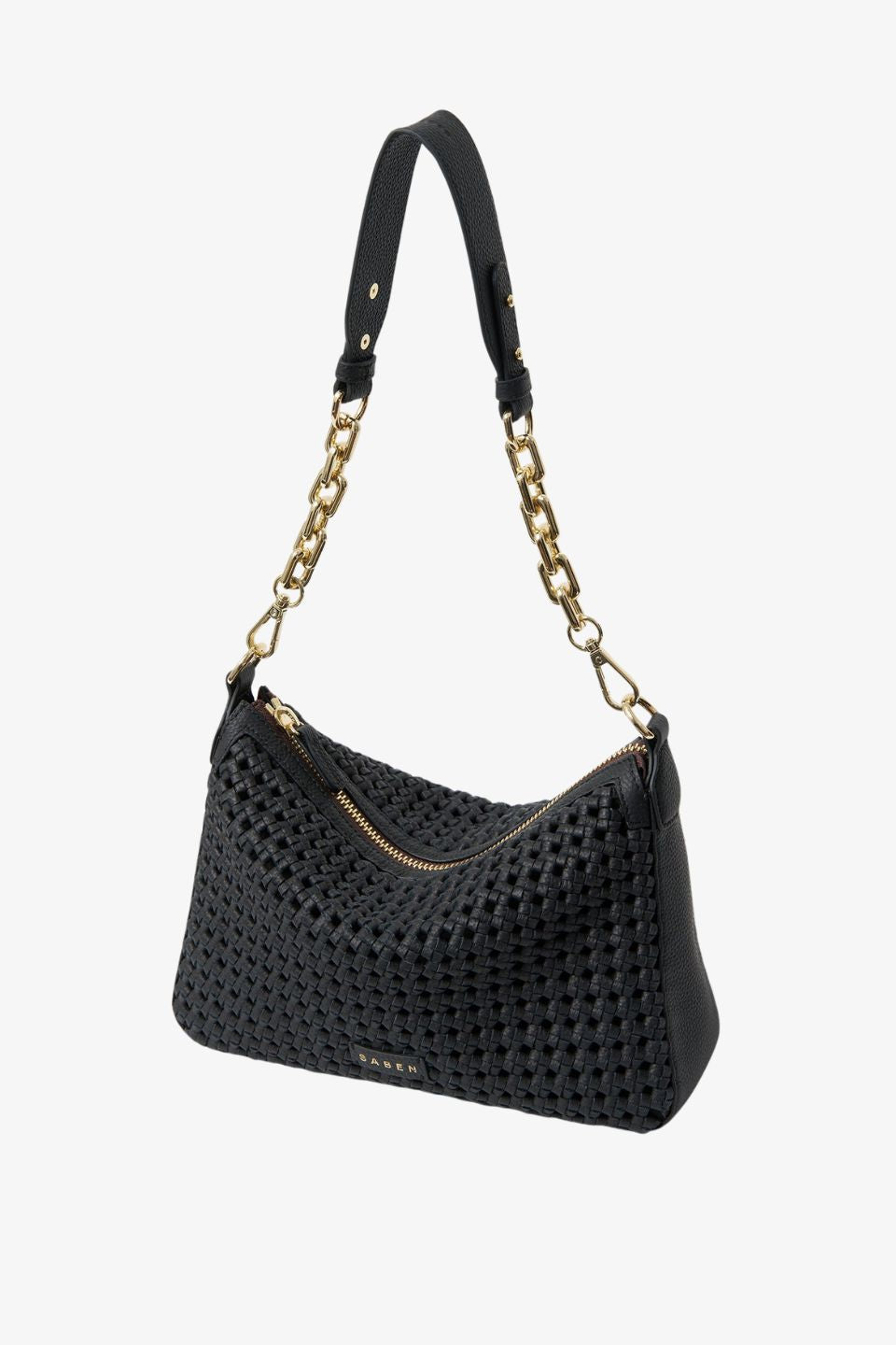 Dane Black Braid Chain Shoulder Bag for Women - Stylish Crossbody Purse with Adjustable Strap, Perfect for Daily Use, Work, and Evening Out