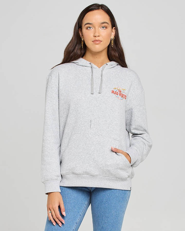 The Mad Hueys All Hands On Deck Women's Pullover Hoodie - Cozy Fleece Sweatshirt for Casual Wear & Outdoor Activities