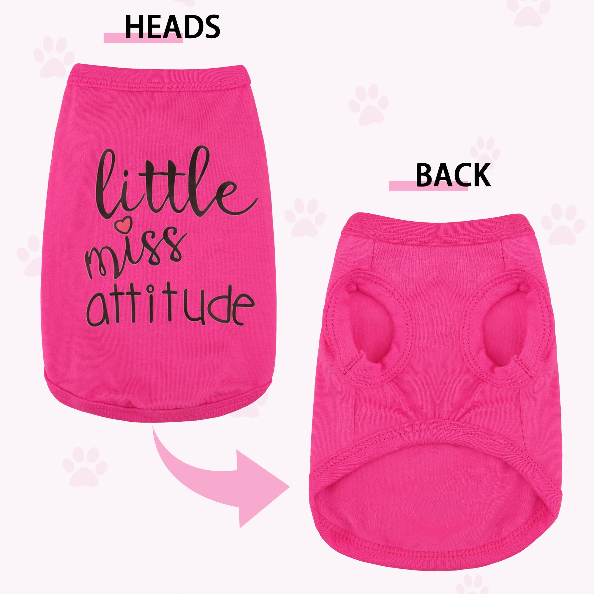 Cute but Psycho Dog Shirt - Soft Cotton Puppy Vest for Small & Medium Dogs | Playful Rose Red XS Pet Apparel | Perfect for Walks, Photos & Gifts