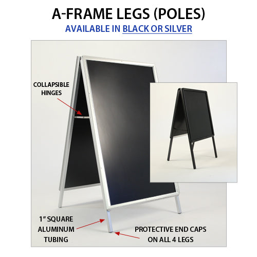 24x48 A-Frame Sign Holder with Security Screws - 1 1/4