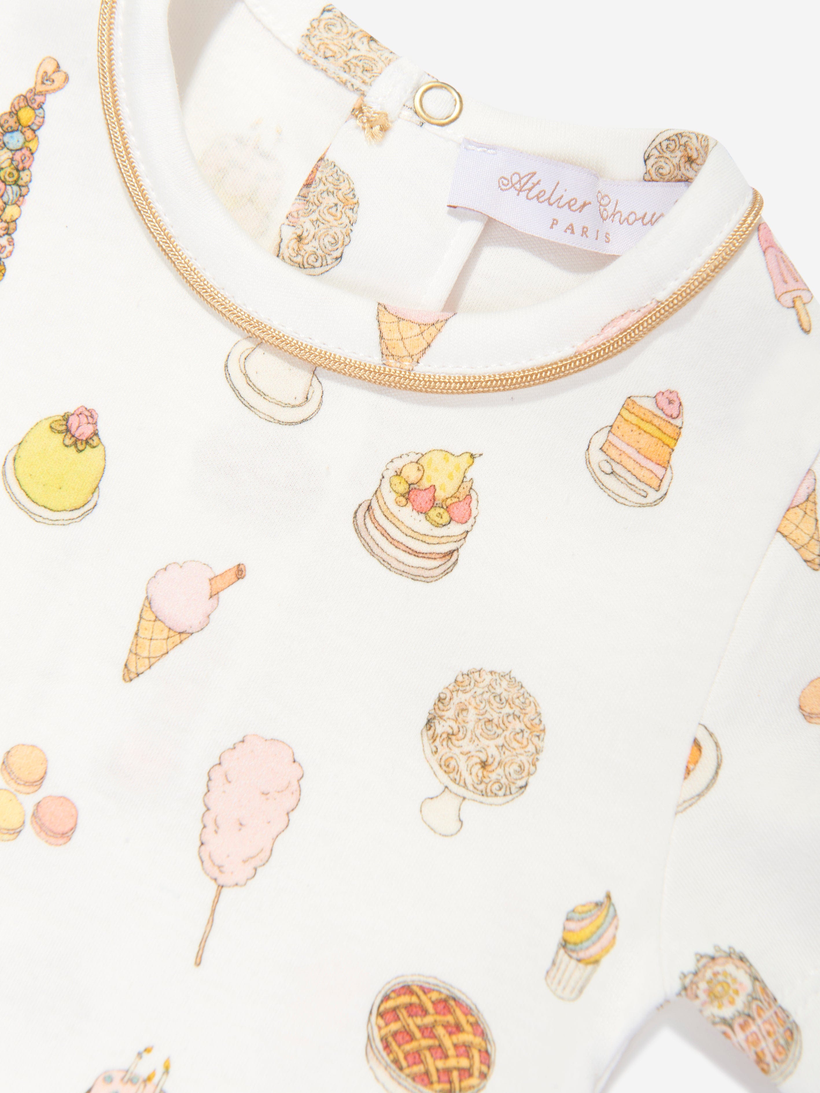 Atelier Choux Classic White Baby Bodysuit - Soft Organic Cotton Onesie for Newborns & Infants - Perfect for Everyday Wear, Photo Shoots & Special Occasions