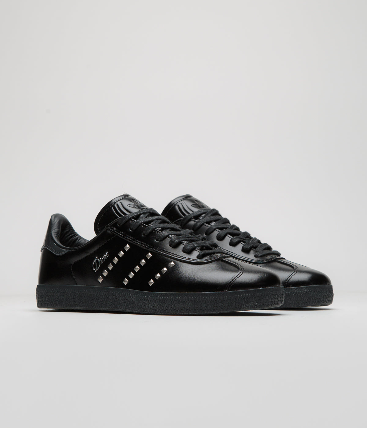 Adidas x Dime Gazelle ADV Sneakers - Core Black / Silver Metallic / Carbon - Men's Streetwear Shoes for Casual Wear & Urban Fashion