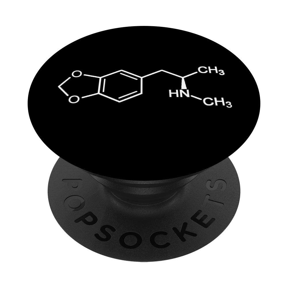 MDMA Ecstasy Molecule Design PopGrip: Swappable Phone & Tablet Grip for EDM Raves, Molly Enthusiasts, and Music Festival Accessories