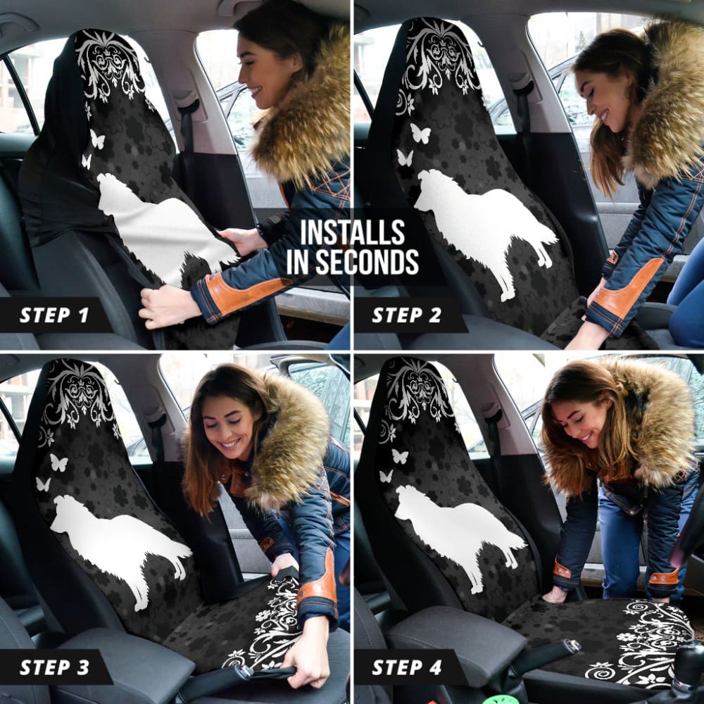 Premium Shetland Sheepdog Print Custom Car Seat Covers - Waterproof & Non-Slip Pet-Friendly Design for Cars, SUVs & Trucks | Perfect for Dog Lovers & Pet Owners