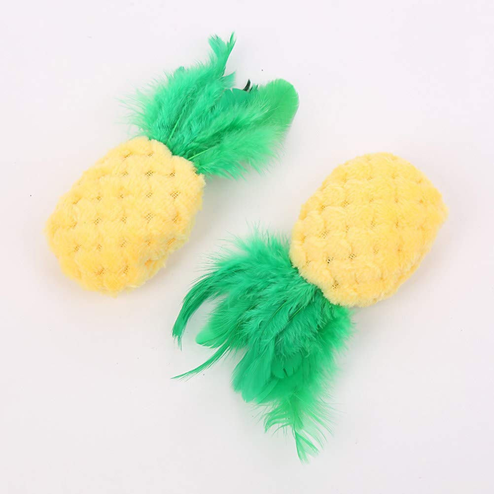 3pcs Cat Teaser Toy - Interactive Pet Exercise & Training Toys for Cats & Dogs - Chewing, Biting & Molar Teething Relief - Fun Fruit-Shaped Entertainment for Playtime & Bonding