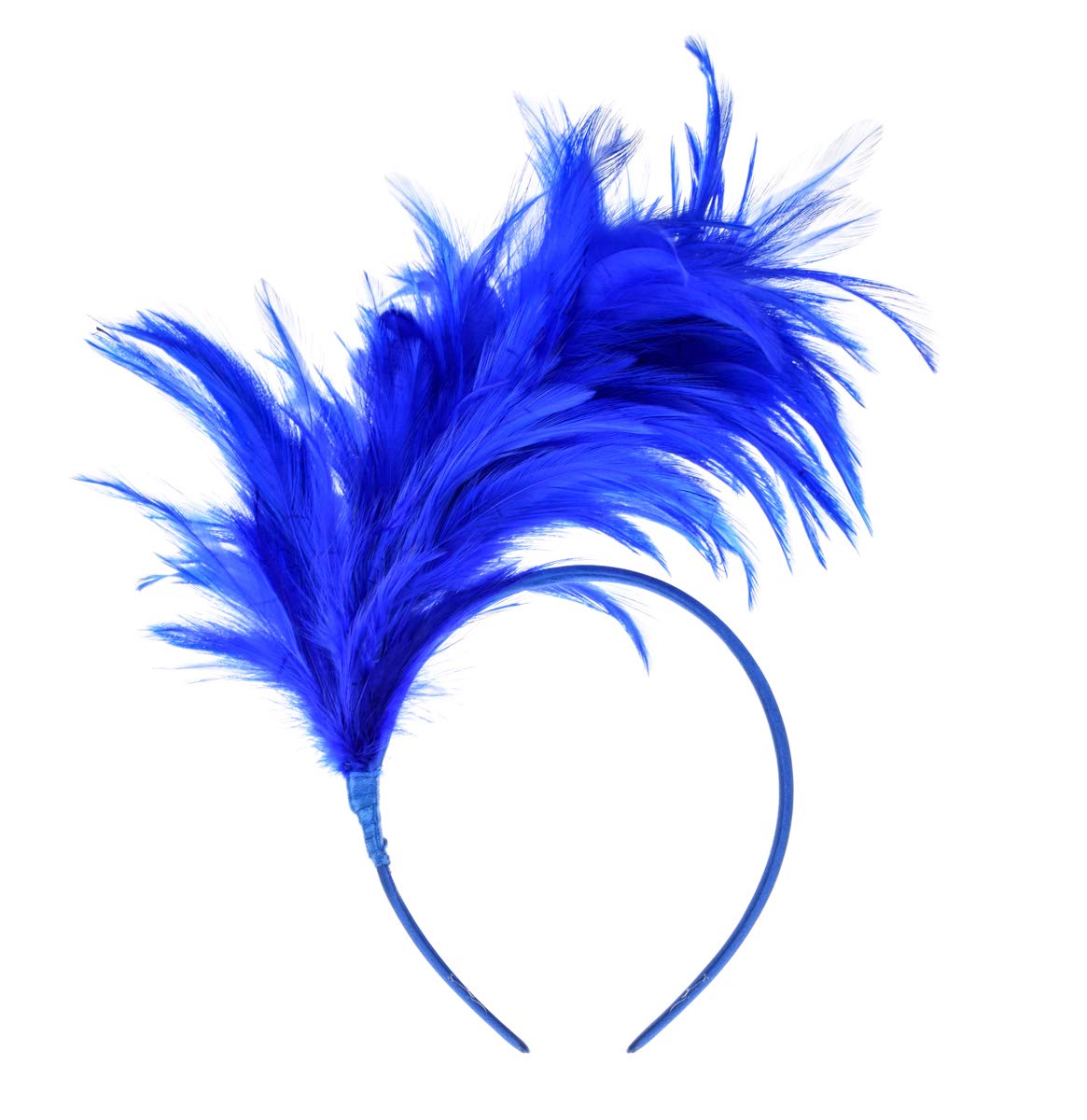 Vintage 1920s Feather Fascinator Headband - Elegant Prom Queen Hair Accessory for Weddings, Special Events & Gatsby Themed Parties | Perfect for Bridal Showers, Tea Parties & Costume Balls