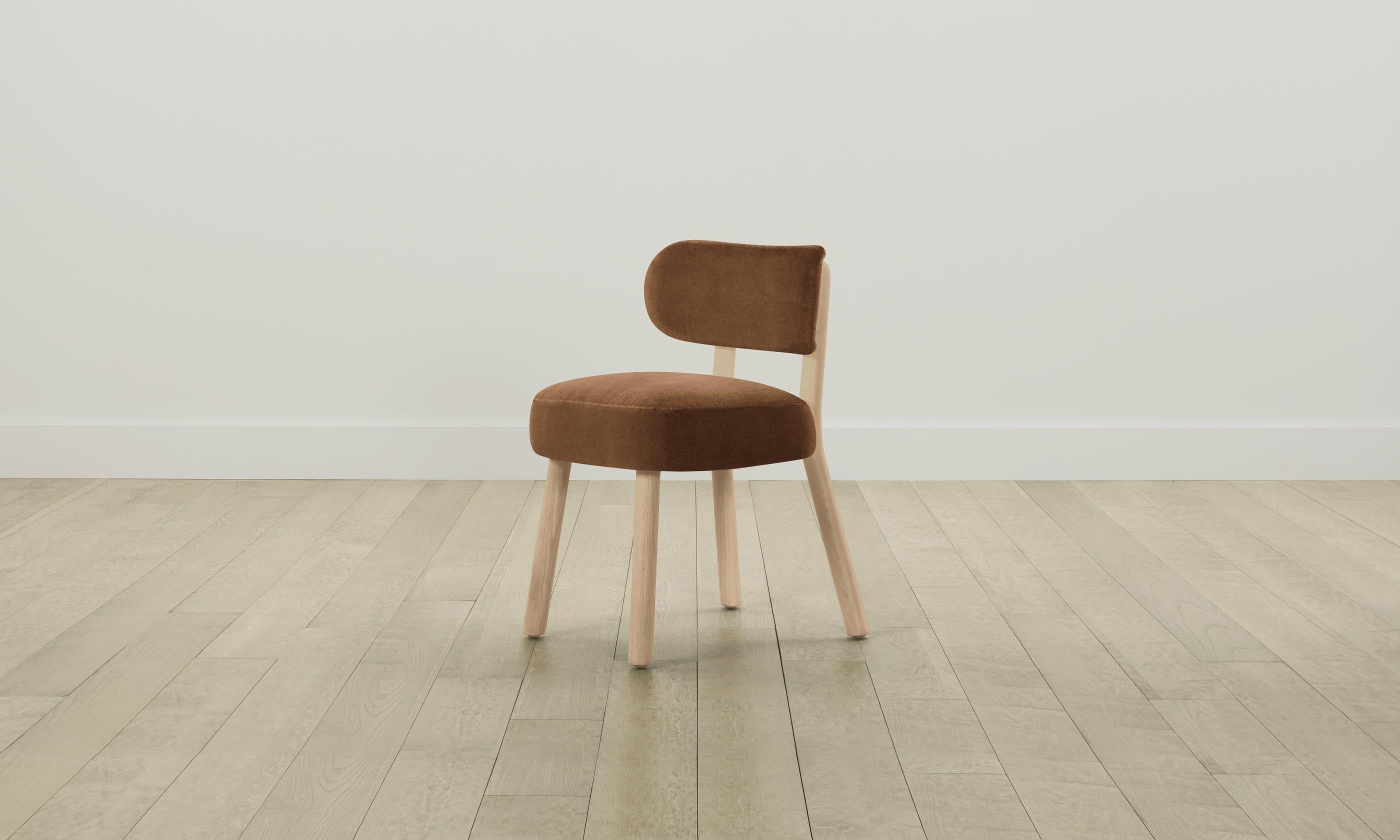 The Jane Dining Chair - Performance Velvet Upholstered Seat in Cider Color - Perfect for Modern Dining Rooms, Kitchens, and Breakfast Nooks