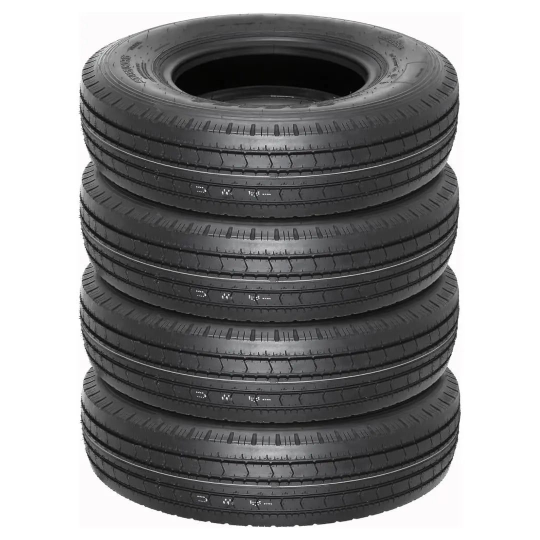 Premium All Steel Radial Trailer Tires ST 235/80R16 14 Ply Load Range G LRG - Heavy Duty for Boat Trailers, Horse Trailers & Cargo Hauling