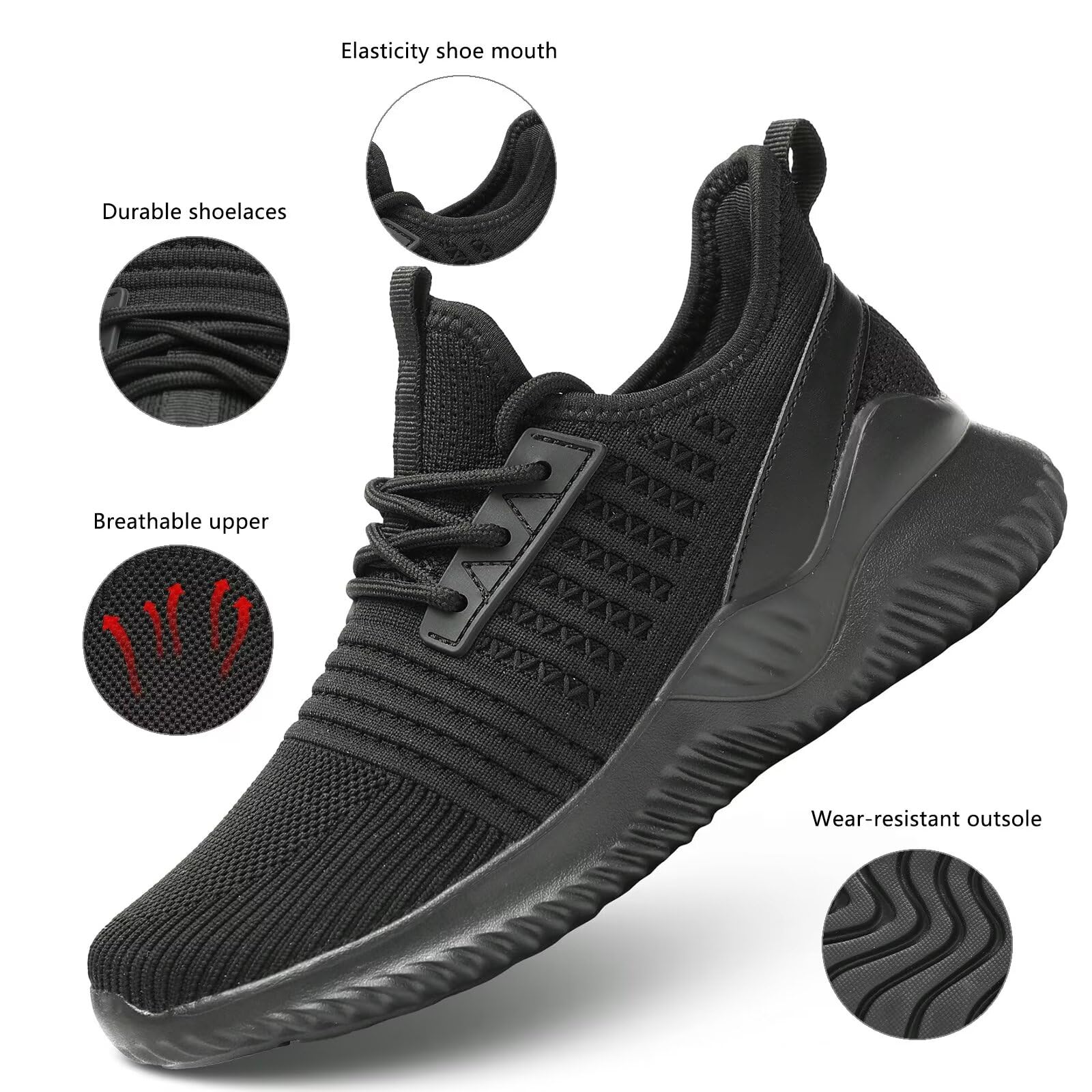 Vooncosir Women's Slip-On Walking Shoes - Lightweight Comfortable Mesh Sneakers for Workout, Running, Gym & Casual Wear - Perfect for Tennis, Jogging & Daily Activities