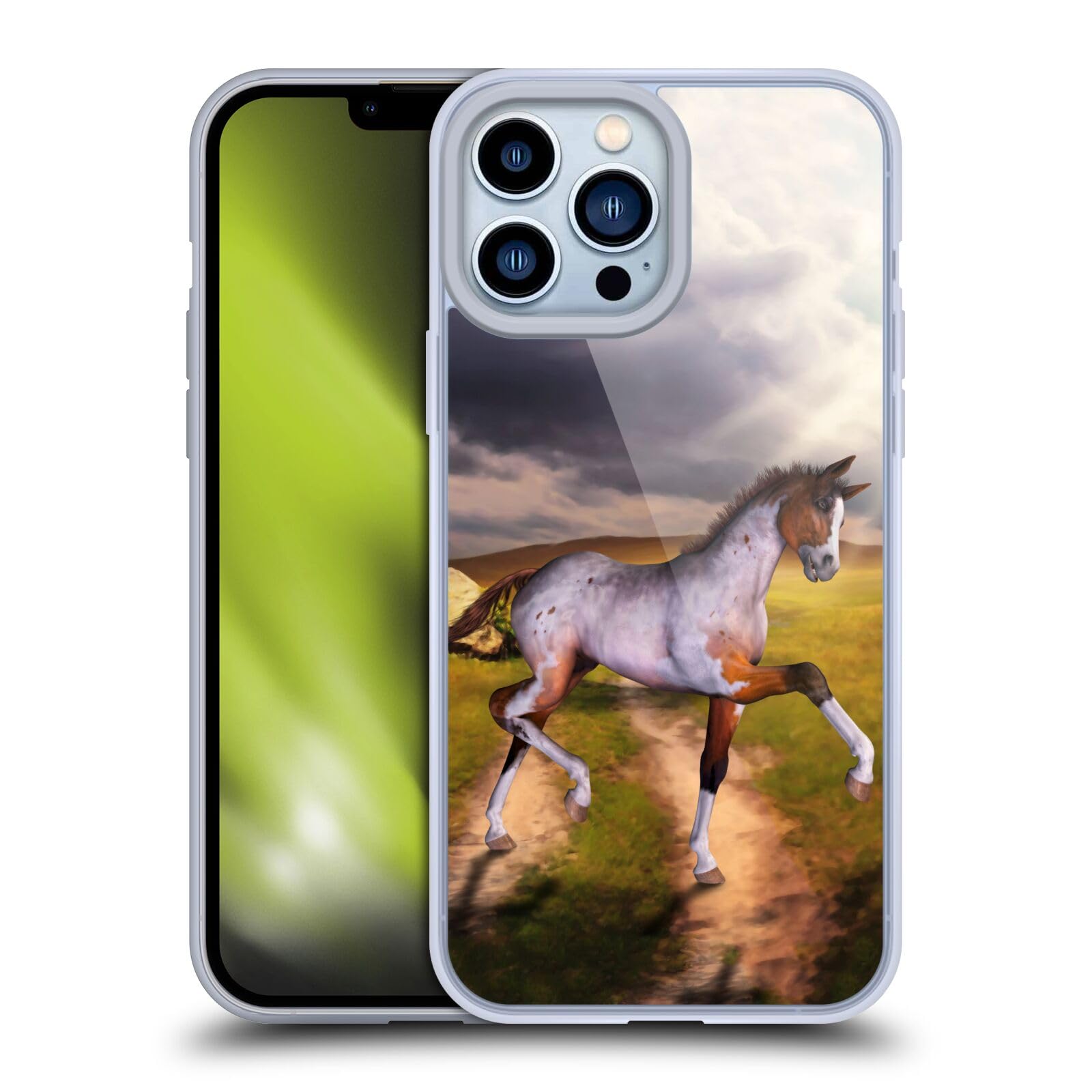 Officially Licensed Simone Gatterwe The Little Foal Horses Soft Gel Phone Case for Apple iPhone 13 Pro Max - Cute Protective Cover for Everyday Use, Work & Travel